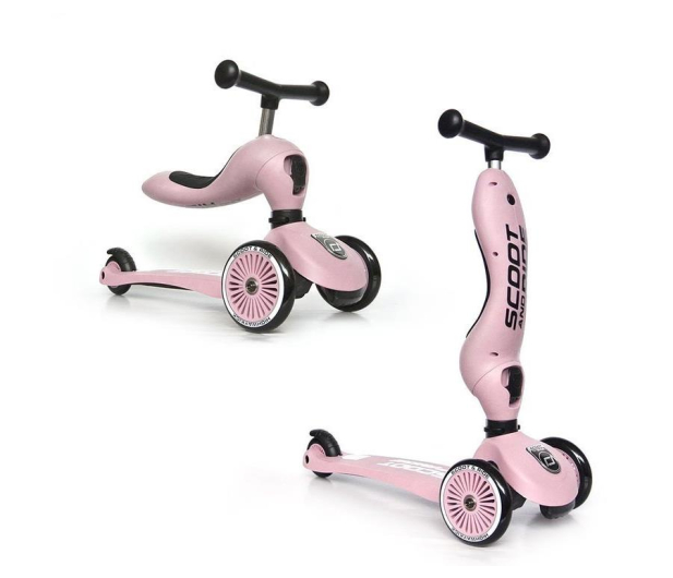 Scoot & Ride Highwaykick 1 Jeździk i hulajnoga 2w1 Rose - 573293 - zdjęcie